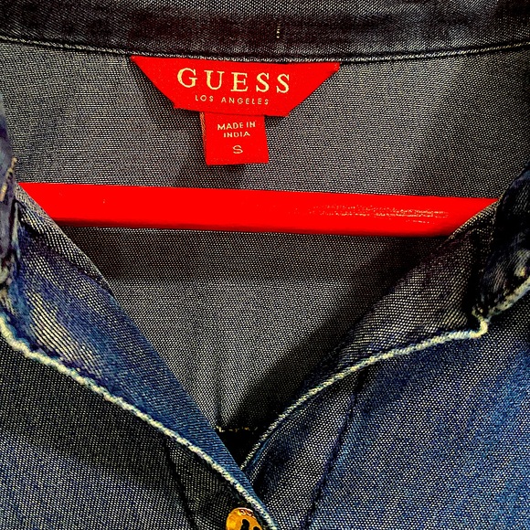 Knee Length to Below Knee Guess Womens Jean Dress - Picture 2 of 6